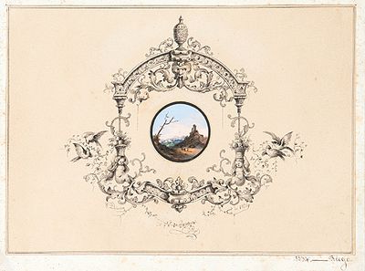 : ESCUELA ESPA&Ntilde;OLA S. XIX - Estudio para libro. ESCUELA ESPA&Ntilde;OLA S. XIX Estudio para libro. 1834 