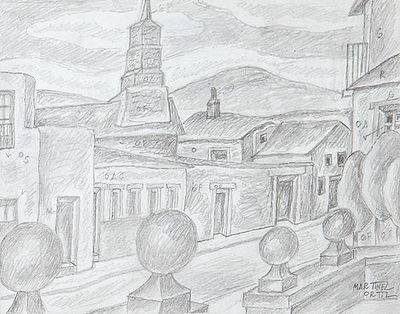 : NICOL&Aacute;S MART&Iacute;NEZ ORTIZ - El Escorial. NICOL&Aacute;S MART&Iacute;NEZ ORTIZ Bilbao 1907-Madrid 1990 El 
