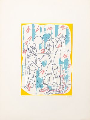 : LUIS GORDILLO - Serie Seis Personajes. LUIS GORDILLO Sevilla 1934 Serie Seis Personajes. 1977 