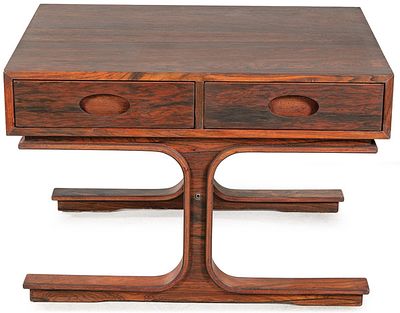 : Gianfranco Frattini (Mil&aacute;n, 1926-2004) para Bernini, ca. 1960 Mesa auxiliar. Gianfranco 