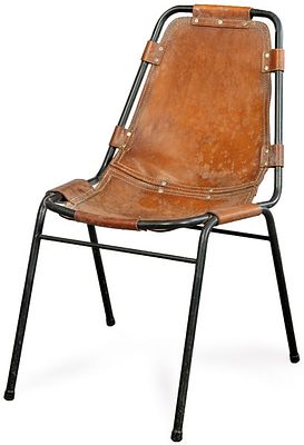 : Charlotte Perriand (France, 1903-1999) - atribuido. Para Les Arcs, 1960s Silla tipo Les Arcs. C 