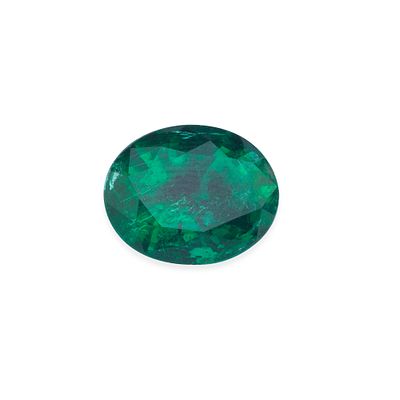 : Esmeralda talla oval de 5,36 ct. Esmeralda talla oval de 5,36 ct. La esmeralda presenta buen 