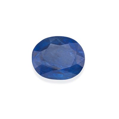 : Zafiro talla oval de 8,12 ct. Zafiro talla oval de 8,12 ct. El zafiro presenta un intenso 