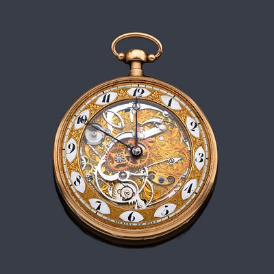 : LOUIS DUCHENE et Fils n&ordm; 88296, reloj lepin soneria con caja en oro rosa de 18 K. LOUIS 