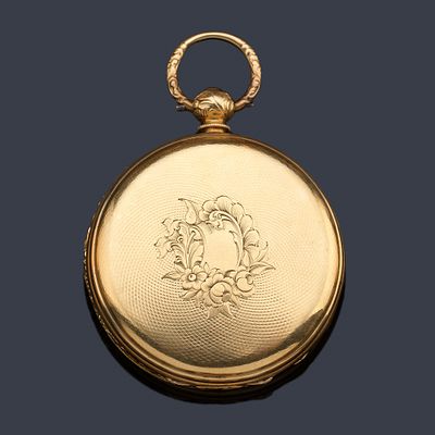: LOSADA London n&ordm; 43766, reloj saboneta con caja en oro amarillo de 18 K. LOSADA London n&ordm; 