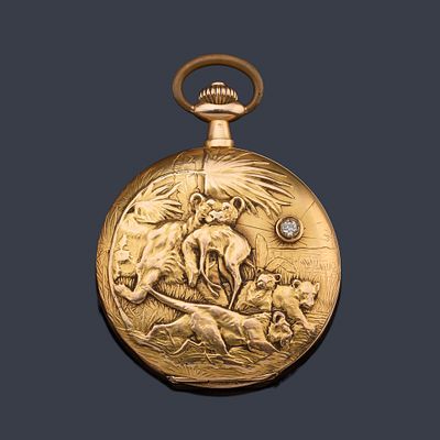 : ZENITH n&ordm; 080529, reloj saboneta con caja en oro amarillo de 18 K. ZENITH n&ordm; 080529, reloj 