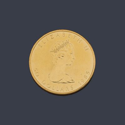 : Isabel II 50 d&oacute;lares Canada en oro de 22 K. Isabel II 50 d&oacute;lares Canada en oro de 22 K.