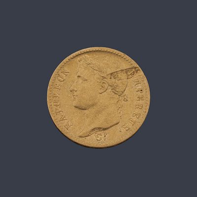 : Moneda 20 francos Napole&oacute;n en oro de 22 K. Moneda 20 francos Napole&oacute;n en oro de 22 K.