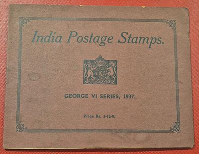 1937 KG VI Red colour official booklet containing mint set of Transport Series upto 1r. with