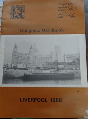 The British Philatelic Federation Congress Handbook ,LIVERPOOL 1988 , soft bound 30 pages 