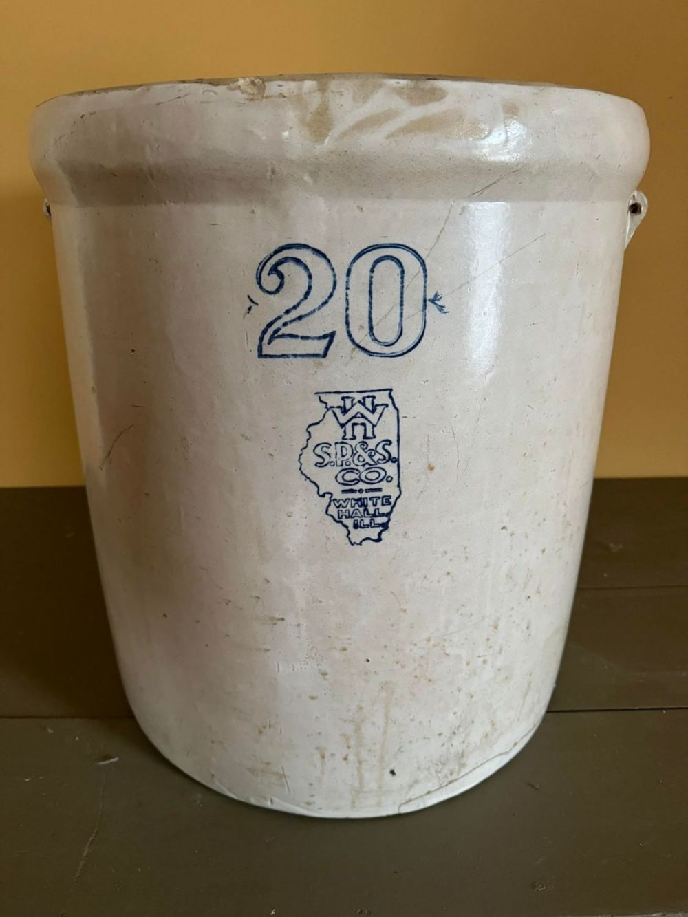 Lot 269: No. 20 Gallon Crock w/ Some Cracking