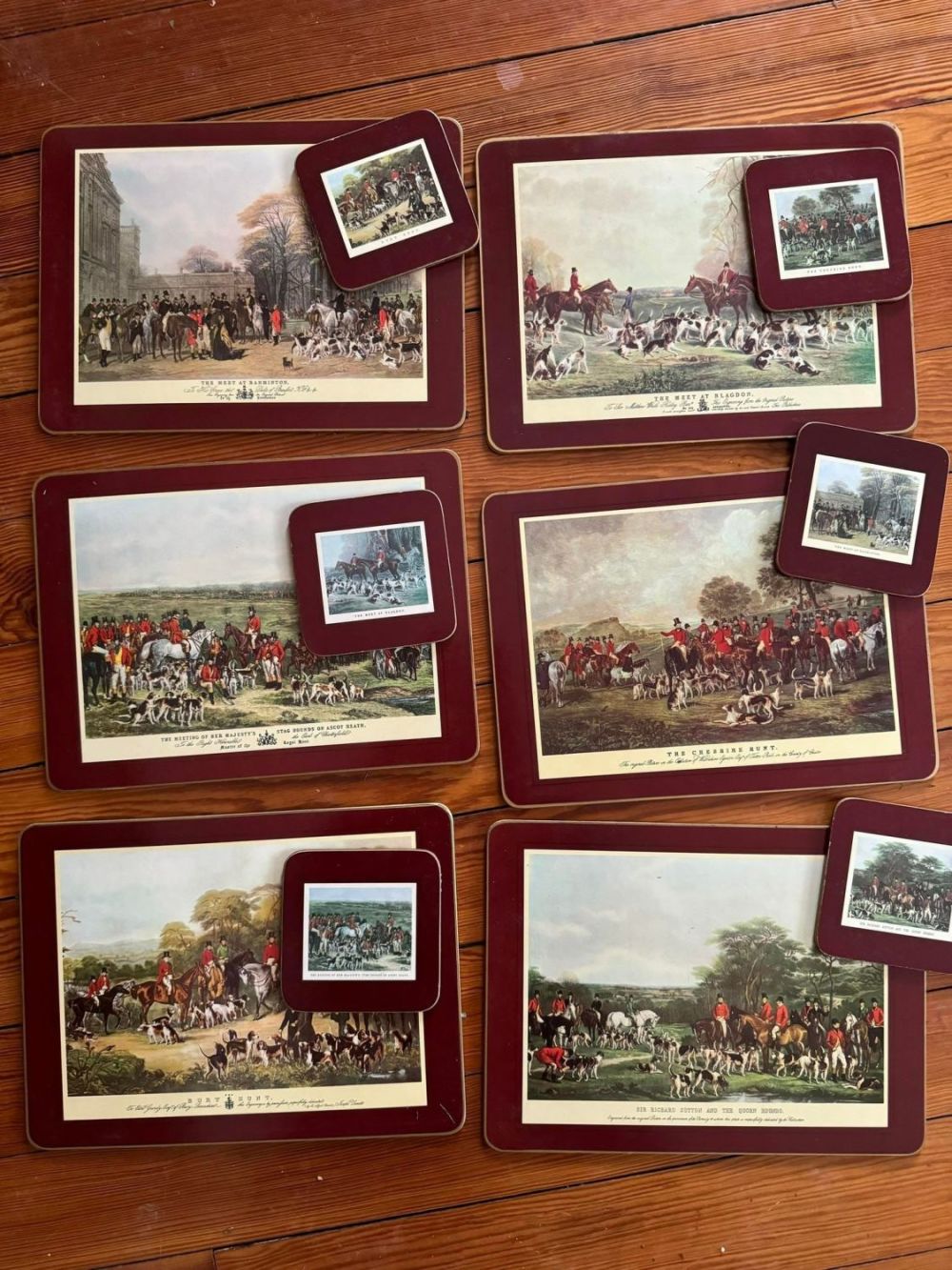 Lot 274: Collection of Framed Hunting Scenes
