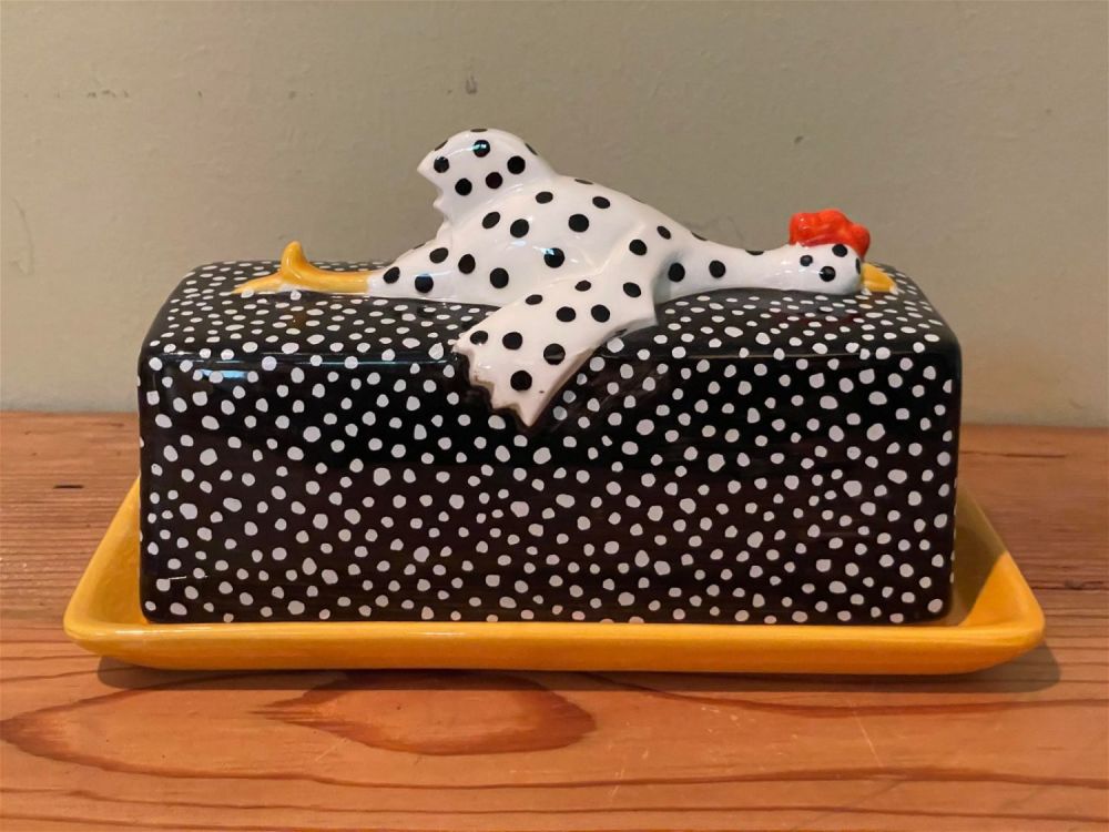 Lot 174: McNutt's Department 56 Butter Dish