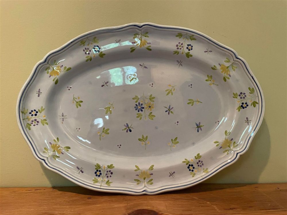 Lot 175: Handpainted Flower Platter
