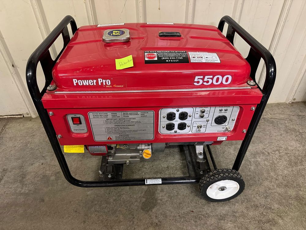Lot 204: Power Pro 5500 Generator, BRAND NEW - NEVER USED