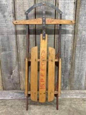 Vintage Speedy Children's Sled 22"X40"X6"