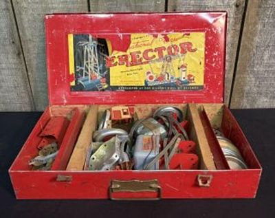 Vintage No. 7 Engineer's Set Erector Set 10"X18"