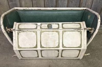 Early Steel Ferris Wheel Seat No. 6 By Big Eli - Eli Bridge Company. 24"X52"X24"