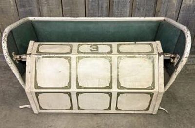 Early Steel Ferris Wheel Seat No. 3 By Big Eli - Eli Bridge Company. 24"X52"X24"
