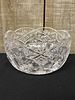 Large Cut Glass Bowl 7"X5"Image - 1