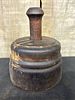 Early Primitive Butter Mold With Floral Press 4"X6"Image - 1