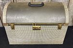 Vintage Pet Carrier With Houndstooth Pattern; Measuring 11"X20"X15"Image - 1
