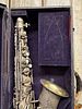 Antique Saxophone With Hard Case 22"X10"X4"Image - 1