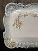 Antique French Hand Painted Limoges, in Floral Serving Platter 12"X8"Image - 1