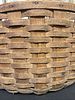 Large Vintage Handmade Basket 22"X11"Image - 2