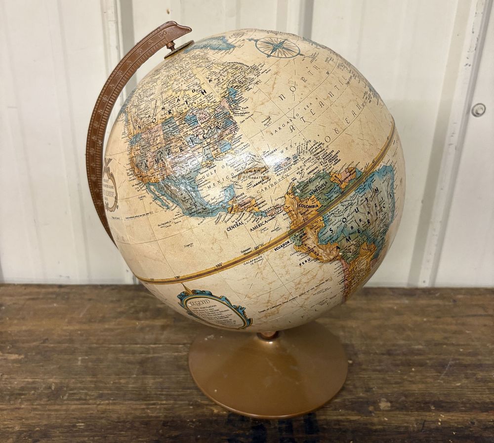 Lot 196: Vintage Globe Model 12"X12"X18"