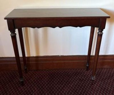 Mahogany Console Table - 32"x12"x29"