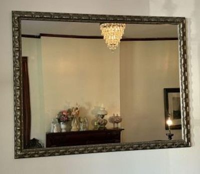 Antique Gilded Mirror in Ornate Frame - 44"x33"