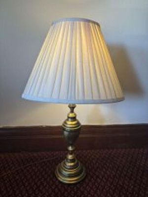 Brass Style Table Lamp - 17" Shade x 31"
