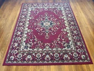 Red Wool Oriental Rug by Oriental Weavers of America, Artisan ASN033A - 5'x7'2"