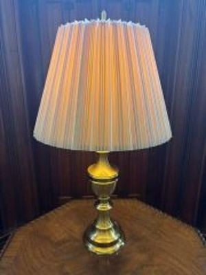 Brass Table Lamp - 19" Shade x 31"