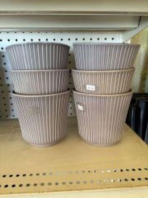 Lot Of 6 SK Made In Germany Ceramic Planters 6"