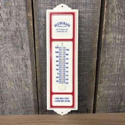 Bluegrass Farm - Lawn Advertising Thermometer 4"X13"