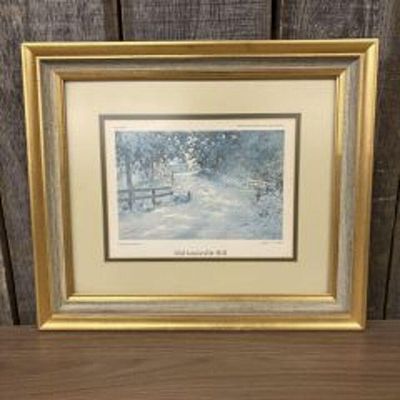 Old Louisville Hill By Paul Sawyier. Numbered, Framed. 17.5"X15"