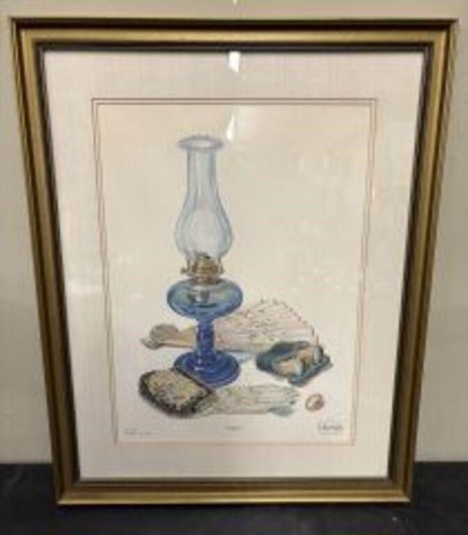 Lot 509: Framed and Matted Print Titled "Fanfare" by the...