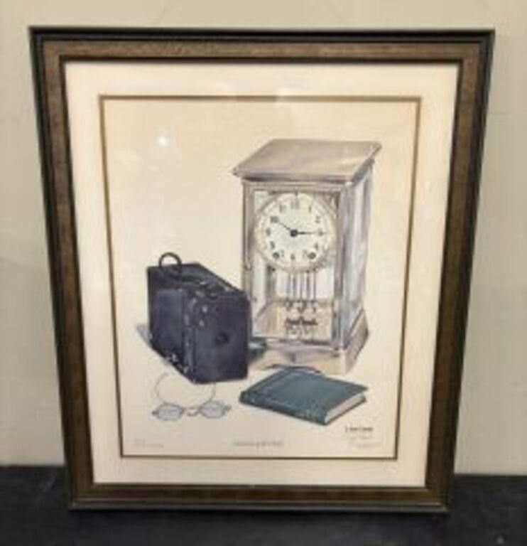 Lot 516: Framed Limited Edition Art Print Titled "Camera and...