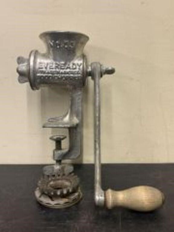 Lot 544: Eveready No. 55 Food Chopper Cast Iron Meat...