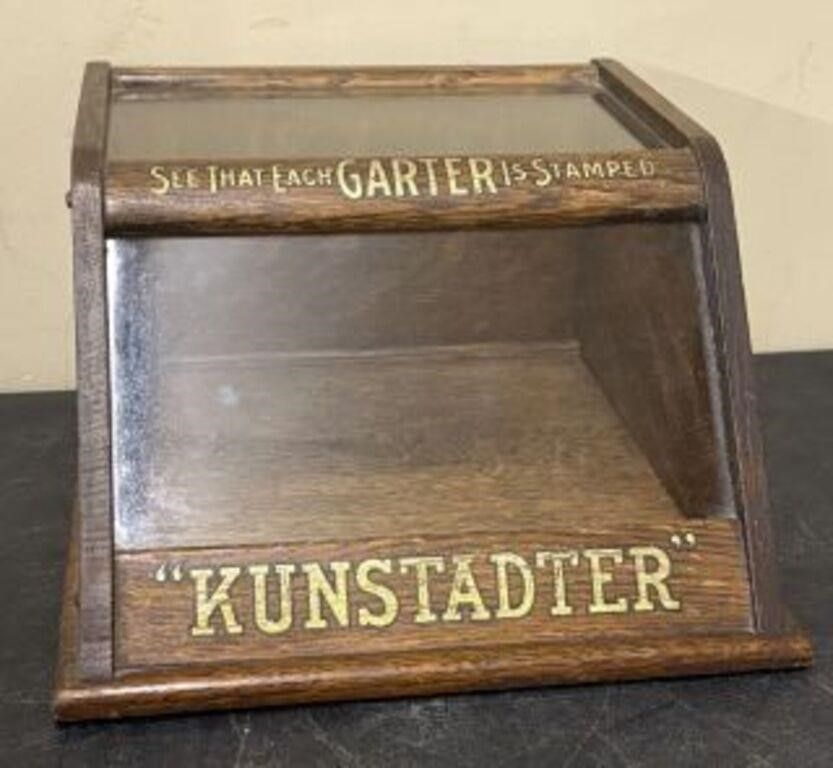 Lot 548: Antique Wooden And Glass Shop Display Cabinet For...