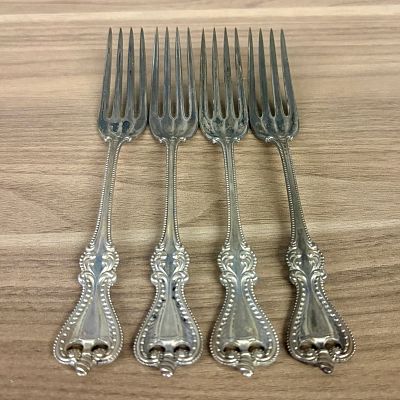 4 Sterling Silver "Old Colonial" Forks by Towle Silversmiths 200g - 6"