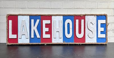 Lakehouse Nautical Decoration 36"X11"