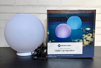 1-Piece LED Floating Light Up Speaker With Box 12"X12"X12"