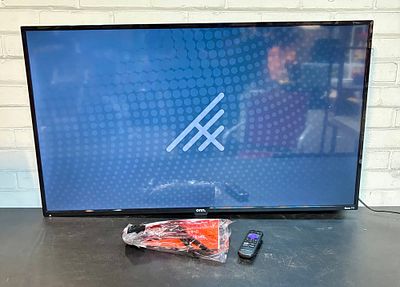 43" 4K Onn Smart TV With Box, Feet And Remote