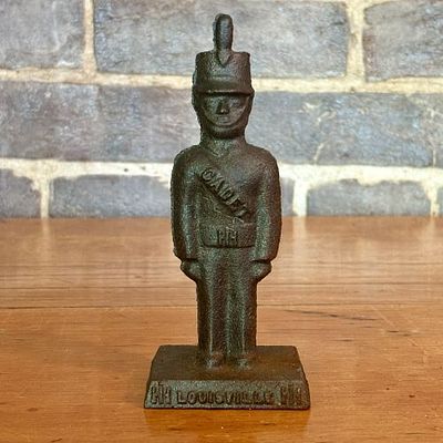 International Harvester Louisville Works Cub Cadet Statuette - 2.5"x2.5"x6". A solid cast iron 