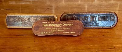 A Trio of Vintage Louisville, Kentucky Advertising Clothes Brushes - 8"x3". This lot comprises 