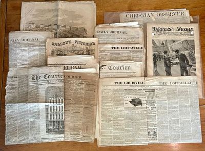 Assortment of 19th and 20th-Century Newspapers and Periodicals, Including Louisville Titles and. 