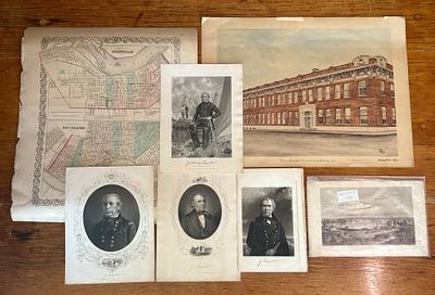 An Assortment of 19th and 20th Century Historical Prints and Maps including J.H. Colton and Dick. 